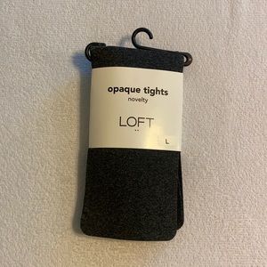 LOFT Gray Opaque Tights
